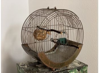 Rare Hendryx Round Drum Style Vintage Birdcage
