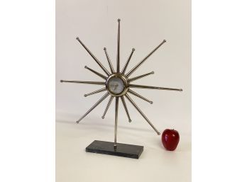 Vintage Starburst Desk Lamp With Polished Stone Base