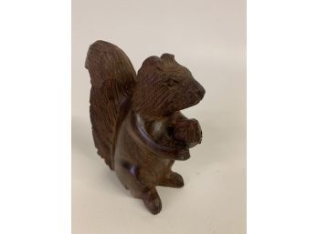 Cutest Ever Wood Carved Squirrel