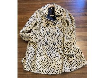 Free People Cheetah Faux Fur Coat
