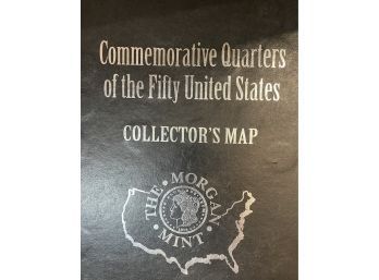 Morgan Mint Commemorative Quarter Of The 50 States Collectors Map/Folder