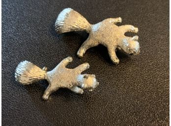 Vintage Squirrel  Pins/ Brooch