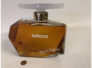 Tatiana By Diane Von Furstenberg Large Factice/ Display Perfume Bottle Approx. 10 X8.5 Inches
