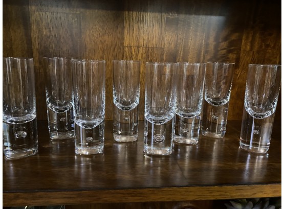 Six Kosta Brada Shot Glasses