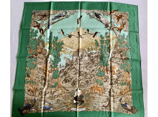 Hermes Scarf Sichuan Approx. 35 X35