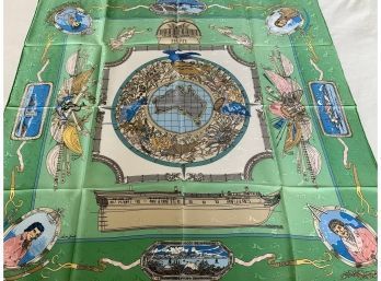 Hermes Scarf Le Geographe Approx. 34 X34