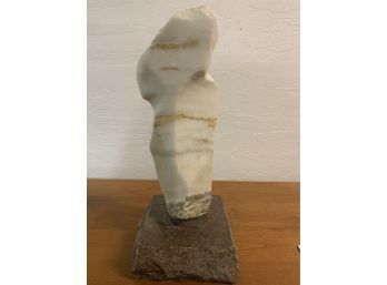 Large Marble Sculpture On Stand