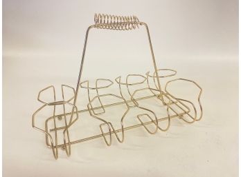 Vintage Wire Glass Rack For Eight