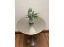 Stainless Steel Tulip Side Table 19 Diameter X 24 High