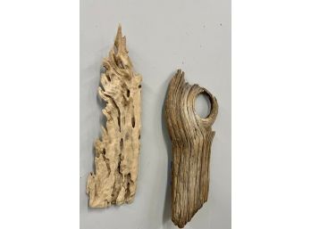 Drift Wood Organic Wall Pieces.  Set Of 2