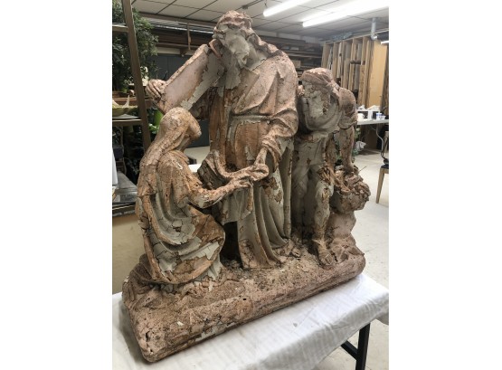 Vintage Stations Of The Cross Statuary Charming, And Chippy