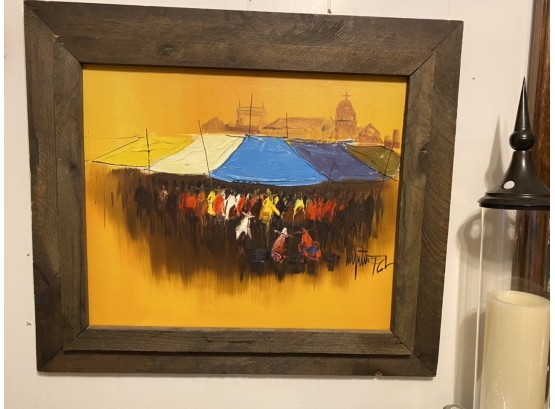 Mid Century Signed Painting