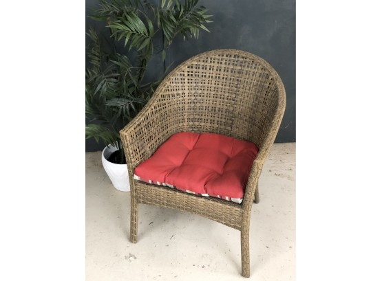 Amazing Organic Rattan Chair With Cushion
