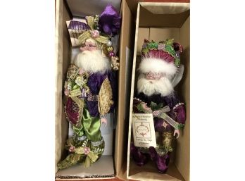Whimsical Figurines By Mark Roberts Set Of 2  9-12” Approximately