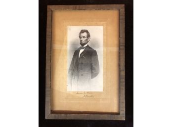 Antique Picture Of Abraham  Lincoln