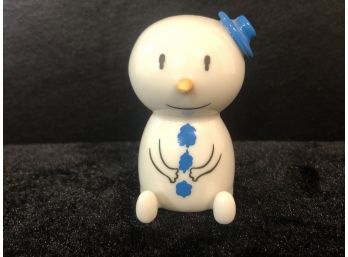 Alessi  Hal Freddo Porcelain Snowman Approximately 2”