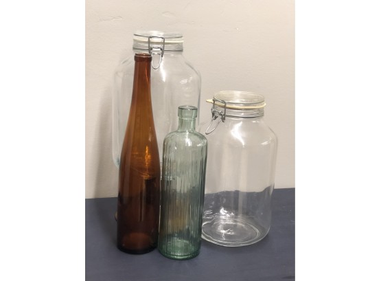 Vintage Glass Jars And Bottles