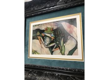 Beautifully Framed Watercolor Print, Signed And Numbered 20 X 17