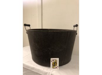 Antique United Indurated Fibre Co. Wash Bucket 1890s