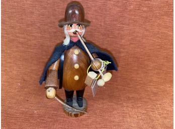 Vintage Wooden Smokerman,  Erzgebirge Expertic Made In GDR