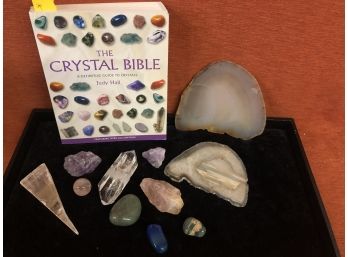 The Crystal Bible Book With A Fun Selection Of Crystals & Rocks