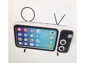 Mini Retro TV Speaker Phone Holder.