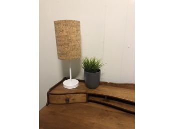 Cork Shade  Table Lamp