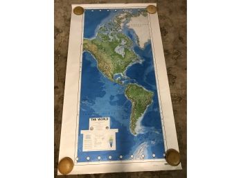 Two Large Maps Approximately 58 Inches X 33 Inches