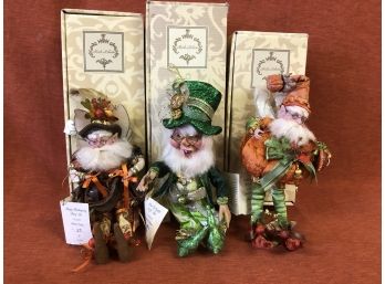 Mark Roberts Collectable Elves .... Pumpkin Spice, Pot Of Gold, Happy Thanksgiving