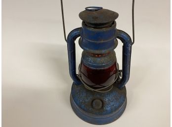 Dietz Vintage Blue Oil Lamp