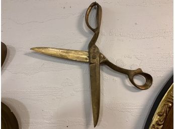 Giant Brass Scissors
