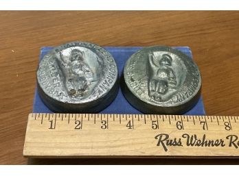 Set Of Three Lead Advertising Weights