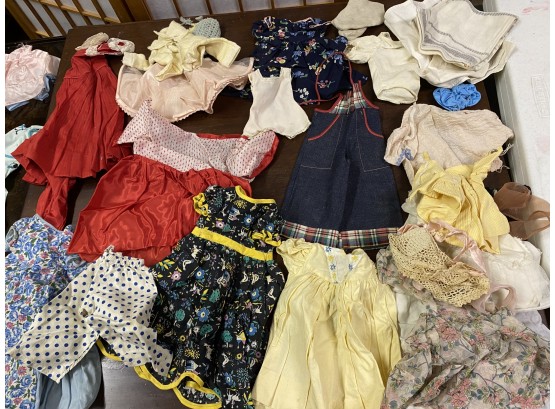Vintage Lot Of Various Doll Clothes