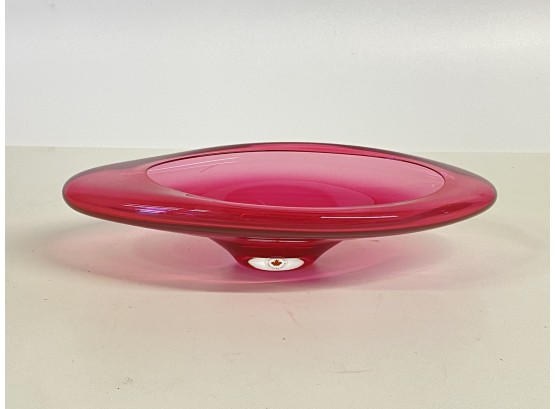 Signed Art Glass Bowl - Jan Benda