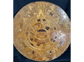 Amazing Aztec Calendar,  ' Cuauhxicalli', Or Suns Stone,  3000 Pieces.