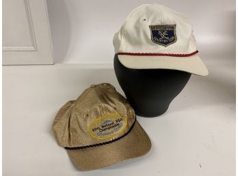 1967 PGA Golf Hat And A Congressional  PGA Golf Cap From Maryland