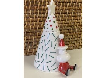A Di Alessi Santa And Christmas Tree 5 Inch