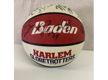 Harlem Globtrotter Signed Souvenir Basketball