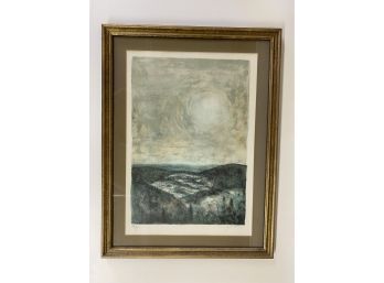 Beautiful Mid Century Lithograph - Pencil Signed And Numbered 24 1/2 X18 1/2 Inch