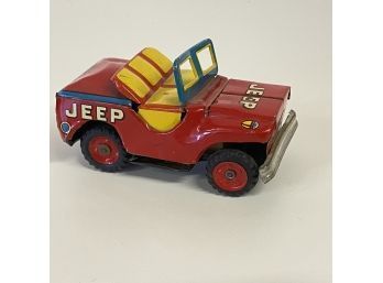 Vintage TinToy Jeep