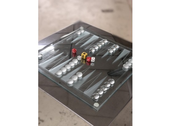 Contemporary Backgammon Game.