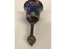 Antique Cloisonne Bell Gilded Ornate Top