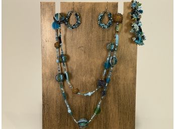 Colorful Beaded Matched Set Jewelry