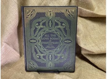 All The Love Poems Of Shakespeare With Etchings By Eric Gill