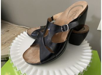 Dansko Patent Leather Sandals, Size 11