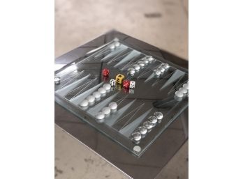Contemporary Backgammon Game.