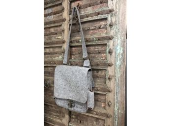 Sons Of Trade Gray Felted Wool Shoulder Bag