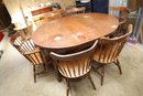LOT 155 - TABLE AND CHAIRS
