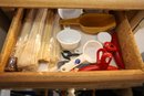 LOT 175 - DRAWERS FULL OF ITEMS