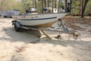 1994 TRACKER MAGNA 17 BOAT AND TRAILER  (INFO BELOW)